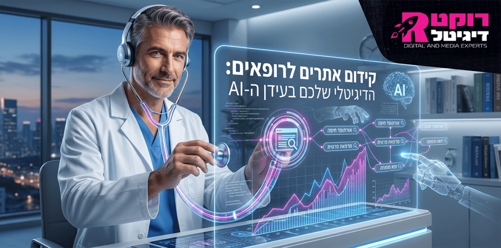 קידום אתרים לרופאים | פרסום רופא פרטי | שיווק דיגיטלי לרופאים | פרסום רופאים באינטרנט | שיווק רופא באינטרנט | פרסום עסקים באינטרנט - רוקט דיגיטל