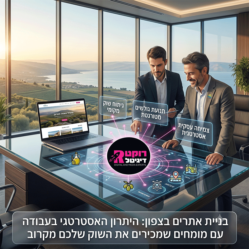 בניית אתרים בצפון, בניית אתר אינטרנט בחברה בצפון, בניית אתר אינטרנט בעפולה, בניית אתר אינטרנט לעסק בצפון - רוקט דיגיטל